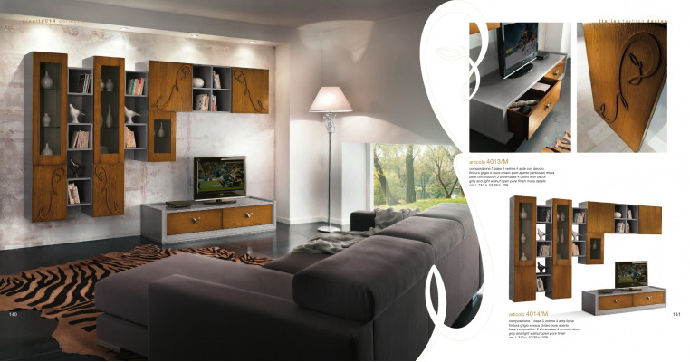 Living room wall unit TV cabinet shelf living room TV wood cabinets display case wall shelves