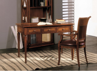 Table Desk Secretary Desks Italian Furniture Chair Set Office 2-piece