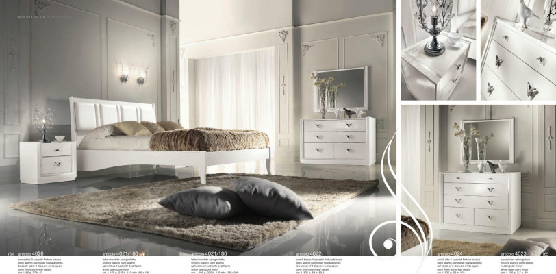 Bedroom bed nightstand dresser mirror set group wood luxury set 5-piece