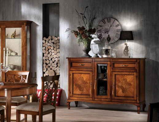 Dresser Sideboard Shelf Cabinet Shelves Solid Wood Furniture from Italy Cabinets