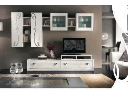 Living room wall display cabinet TV sideboard cabinet wall modern TV wood set furniture