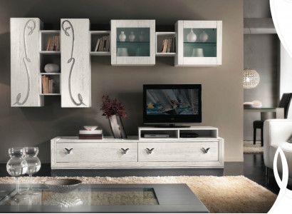 Living room wall display cabinet TV sideboard cabinet wall modern TV wood set furniture