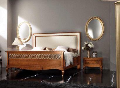 Bedroom furniture set suite Italian furniture nightstand solid wood 3-piece set