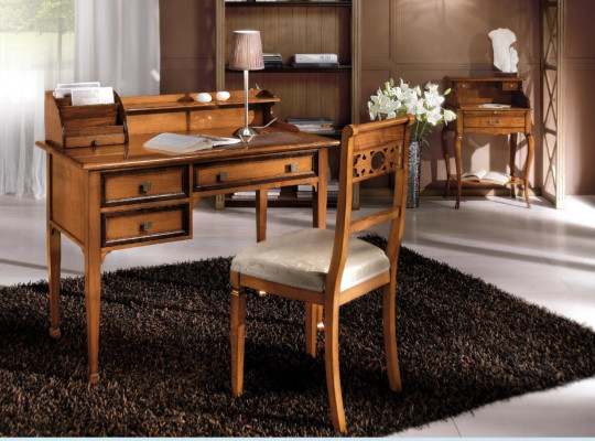 Secretary desk Italian style furniture furnishing solid wood furniture table