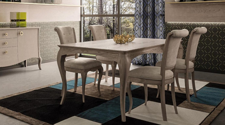 Dining Table Dining Room Suite Furniture Set Group Table + 6 Chair Set 7-piece.