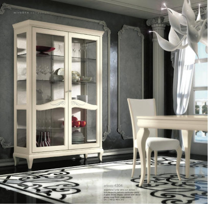 Luxury showcase display cabinet glass cupboard wood shelf modern cabinets new