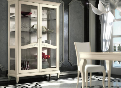 Luxury showcase display cabinet glass cupboard wood shelf modern cabinets new