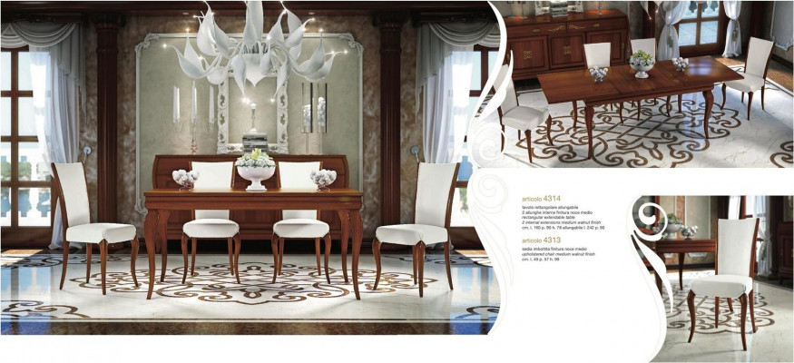 Dining room dining table chair extendable table tables group wood design set 5-piece.