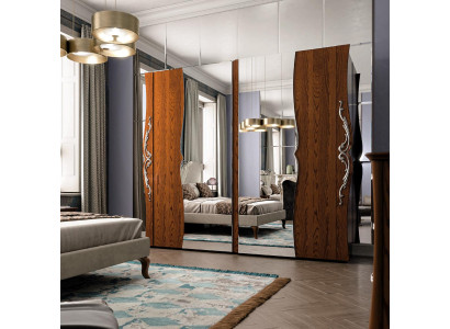 Bedroom Wardrobe Wood Furniture Baroque New Classic Wardrobe Cupboards