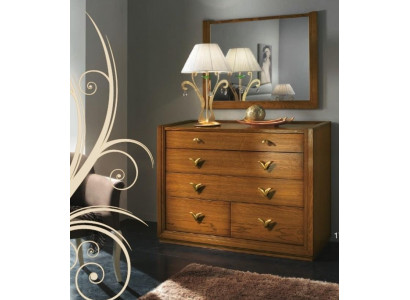 Dresser Mirror Set Group Dressers Console Wood Cabinet Shelf New Set 2 pieces