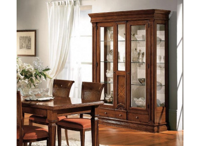 Wooden showcase glass cabinet real wood sideboard showcase living room furniture solid