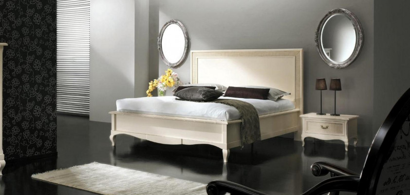 Bedroom bed nightstand double bed upholstered beds set group suite 3-piece set.