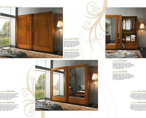 Wardrobe, closet, sliding doors, cabinets, modern furniture, bedroom, Italy
