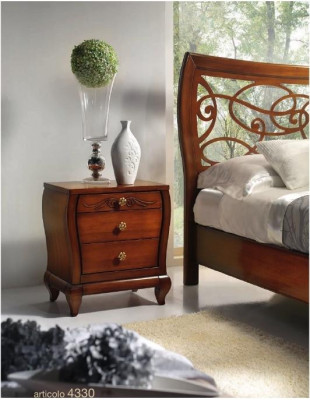 Bedroom bed nightstand beds double hotel design wood set 3-piece set.