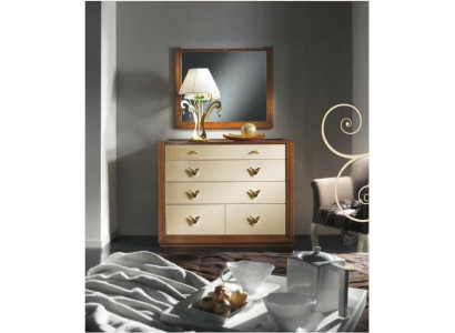 Chest of drawers, mirror, console, sideboards, wooden cabinets, console, Italy, set of 2 pieces.
