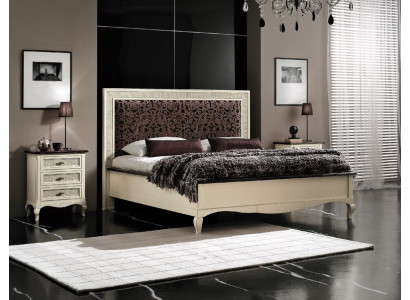 Double bed solid wood bedroom beds design bed furniture Vaccari cav giovanni