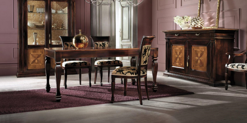 Dining table luxury table solid wood furniture from Italy dining room tables furnishings