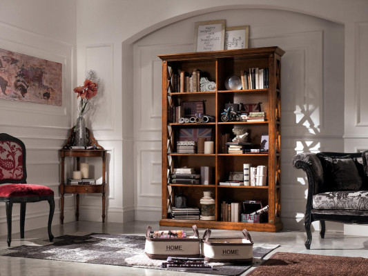 Living room display cabinet bookcase sideboard classic furniture shelves wood