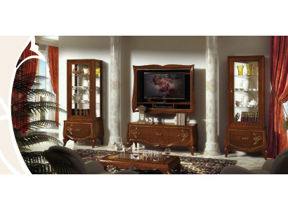 TV set living room display cabinet TV modern wood furniture cupboard style group Italian