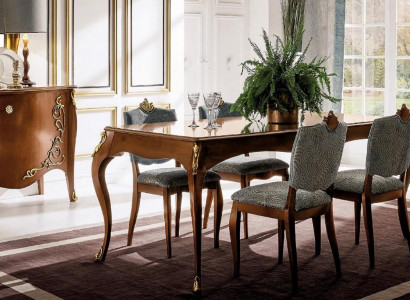 Table Real Wood Classic Baroque Antique Style Dining Table Genuine Wood New