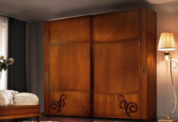 Wardrobe sliding doors bedroom closet wall cabinets wood sliding doors