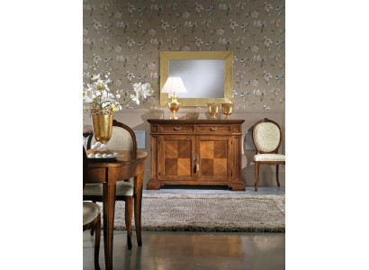 Dresser with mirror console furniture chests design luxury sideboard 2-piece.