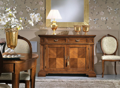 Dresser with mirror console furniture chests design luxury sideboard 2-piece.