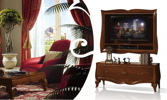 Lowboard RTV cabinet sideboard cabinet TV wood classic dresser design new
