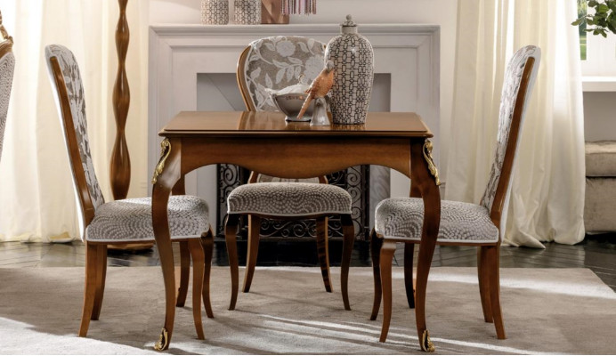 Italian dining tables, wooden tables, furniture, dining table, antique style, solid wood