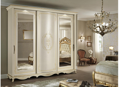 Wardrobe bedroom mirrors wardrobes closet white wood Italy