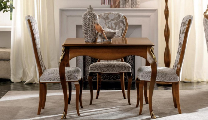 Complete Set Dining Table 4x Chairs Dining Room Set Dining Group Wood Table Tables 5-piece