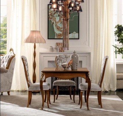 Complete Set Dining Table 4x Chairs Dining Room Set Dining Group Wood Table Tables 5-piece