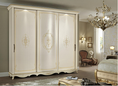 Solid wood wardrobe, bedroom furniture design wardrobe, white cupboards