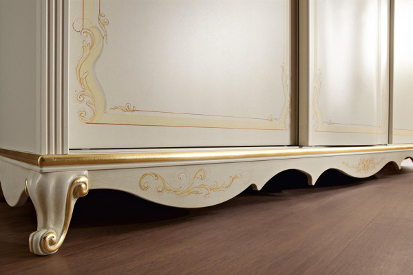 Solid wood wardrobe, bedroom furniture design wardrobe, white cupboards