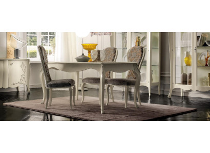 Classic table, wooden table, baroque rococo dining room, royal dining table