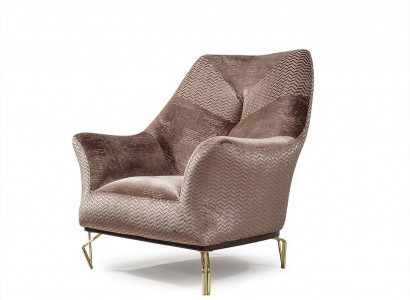 Armchair Design Living Room Upholstery Wood Upholstery Modern Luxury Brown New
