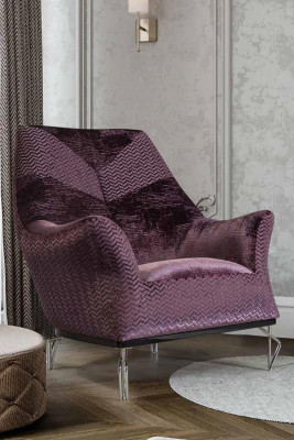 Armchair Design Living Room Upholstery Wood Upholstery Modern Luxury Brown New