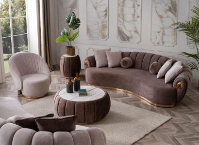 Sofa set Couch Upholstery Furniture Set 3+1 Coffee table 3-piece Seat cushions Sets