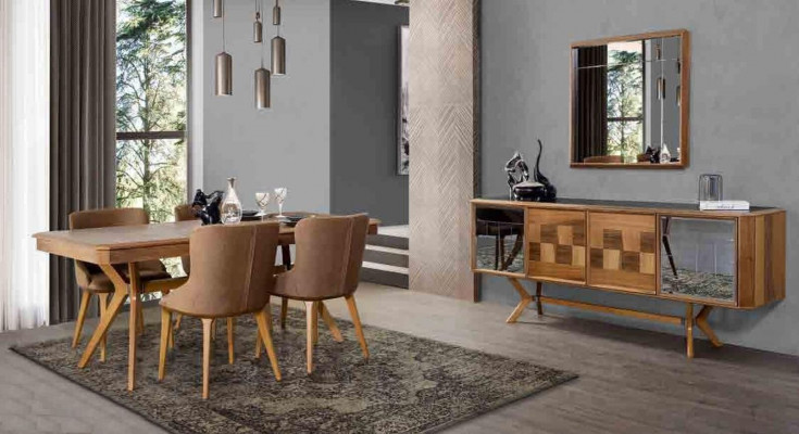 Dining room set table 6x armchair chairs luxury dining group set new complete