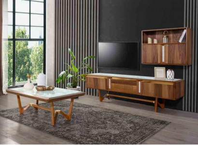 Sideboard TV lowboard cabinet table living room wood modern wall unit furniture
