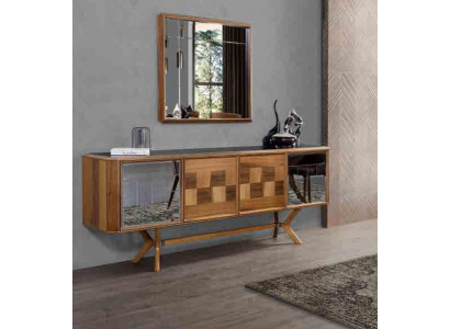 Cabinet Furniture Wardrobe Set 2-piece Dresser Mirror New Sideboard Dressers