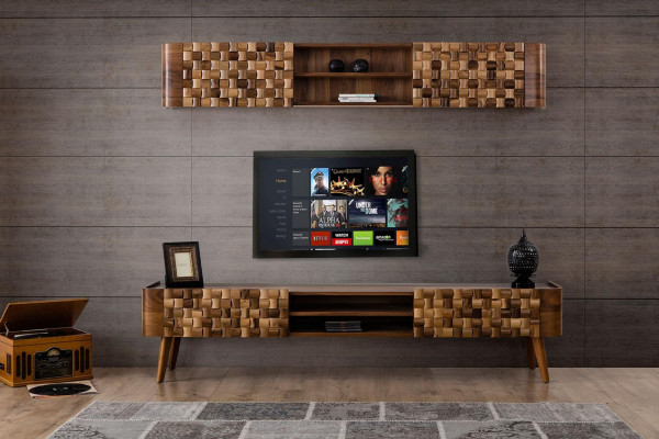 Sideboard TV cabinet television dresser lowboard wood modern stand living room RTV
