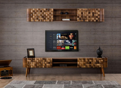 Sideboard TV cabinet television dresser lowboard wood modern stand living room RTV