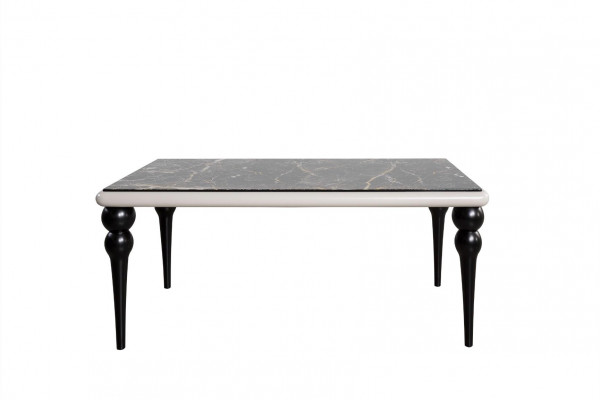 Marble-look dining table, dining room tables, furniture, kitchen dining tables, classic tables.