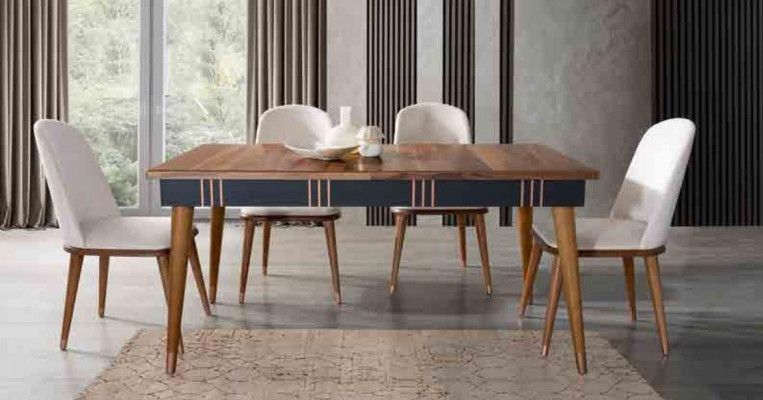 Table dining table wood tables style furniture Italian luxury 160 x 90 wooden tables