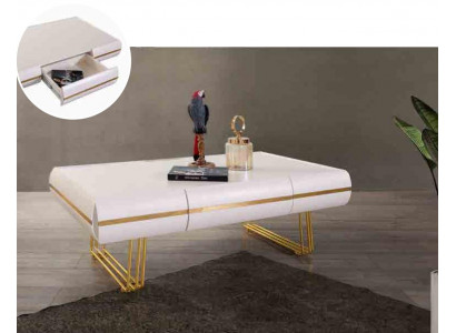 Coffee table table side table living room side table modern tables white gold