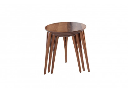Side tables, flower stands, wooden table set, side table, coffee table, 3-piece set.