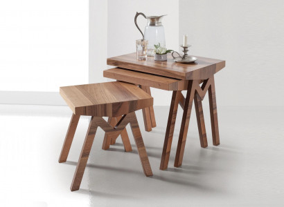 Plant stands side tables wooden tables table set side table coffee table 3-piece.
