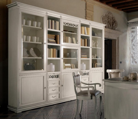 Office furniture, study bookshelf, wooden bookshelf with drawers design