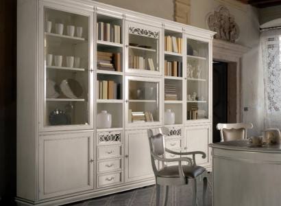 Office furniture, study bookshelf, wooden bookshelf with drawers design